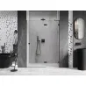 Mexen Lunar right-hinged shower door 140 cm, transparent, black - 834-140-000-70-00-P