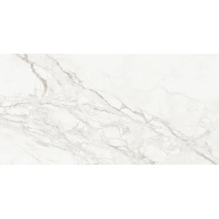 Mexen Rayas Silver glazed rectified G1 tile, floor and wall tile 120 x 60 cm, gloss - TL147-120-060-01