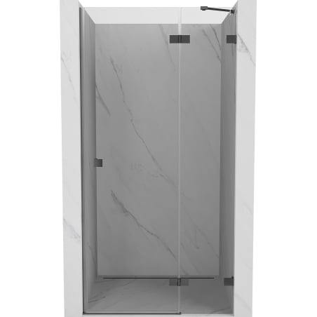 Mexen Lunar porte de douche battante droite 80 cm, transparent, métal canon - 834-080-000-95-00-P