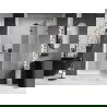 Mexen Lunar Duschabtrennung, rechts öffnend, 135 cm, transparent, Gun Metal - 834-135-000-95-00-P