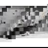Mexen Lunar Duschabtrennung, rechts öffnend, 135 cm, transparent, Gun Metal - 834-135-000-95-00-P