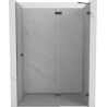 Mexen Lunar drzwi prysznicowe uchylne prawe 140 cm, transparent, gun metal - 834-140-000-95-00-P