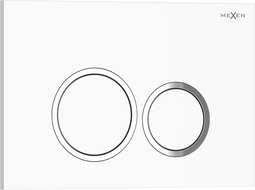 Mexen Tex 01 botón de descarga, blanco brillante - 6101-01