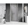 Mexen Lunar drzwi prysznicowe uchylne prawe 85 cm, transparent, nikiel szczotkowany - 834-085-000-97-00-P