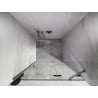 Mexen Lunar porte de douche battante droite 85 cm, transparent, nickel brossé - 834-085-000-97-00-P