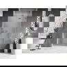 Mexen Lunar Duschfaltwand rechte Tür 100 cm, transparent, gebürstetes Nickel - 834-100-000-97-00-P