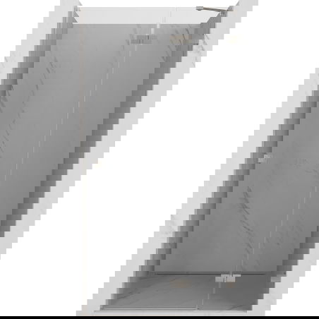 Mexen Lunar porta doccia a battente destra 105 cm, trasparente, nichel spazzolato - 834-105-000-97-00-P