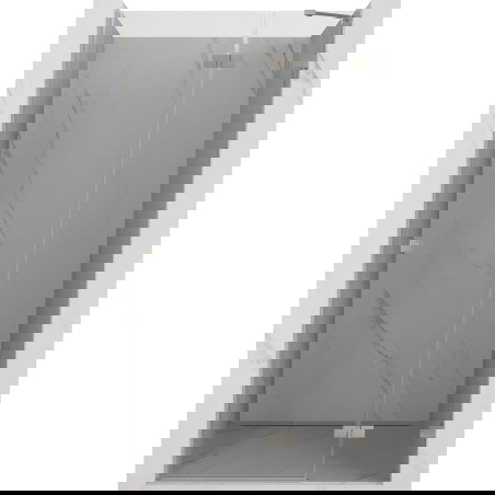 Mexen Lunar tuš vrata nihajna desna 110 cm, prozorna, brušeni nikelj - 834-110-000-97-00-P