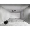 Mexen Lunar drzwi prysznicowe uchylne prawe 130 cm, transparent, nikiel szczotkowany - 834-130-000-97-00-P
