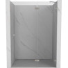 Mexen Lunar dušiuksed parempoolsed hingedega 140 cm, läbipaistev, harjatud nikkel - 834-140-000-97-00-P