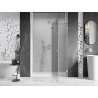 Mexen Lunar dušiuksed parempoolsed hingedega 140 cm, läbipaistev, harjatud nikkel - 834-140-000-97-00-P