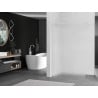 Mexen Kioto Duschwand Walk-in 90 x 200 cm, Frost 8 mm, Weiß - 800-090-101-20-30