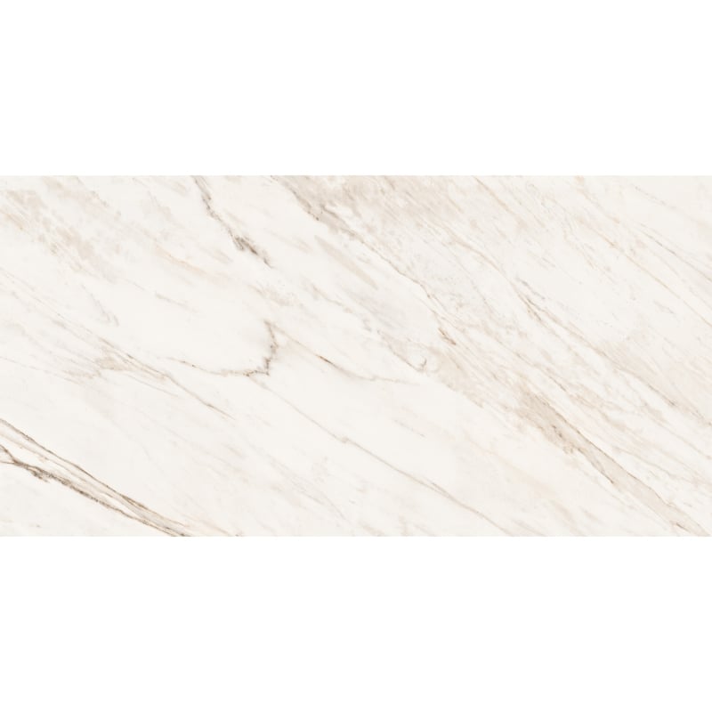 Mexen Angelo White grès émaillé rectifié G1, carreau sol-mur 120 x 60 cm, brillant - TL156-120-060-00