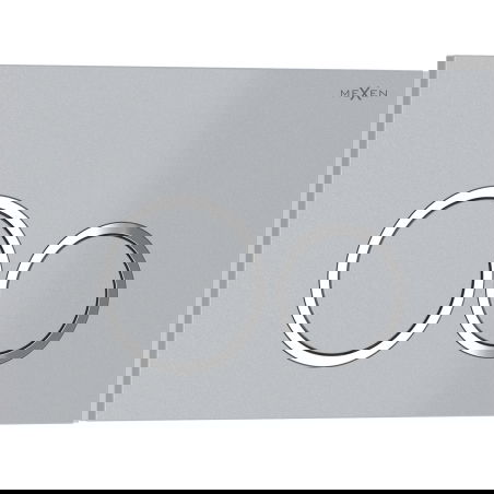 Mexen Tex 01 huuhtelupainike, matta kromi - 6101-04