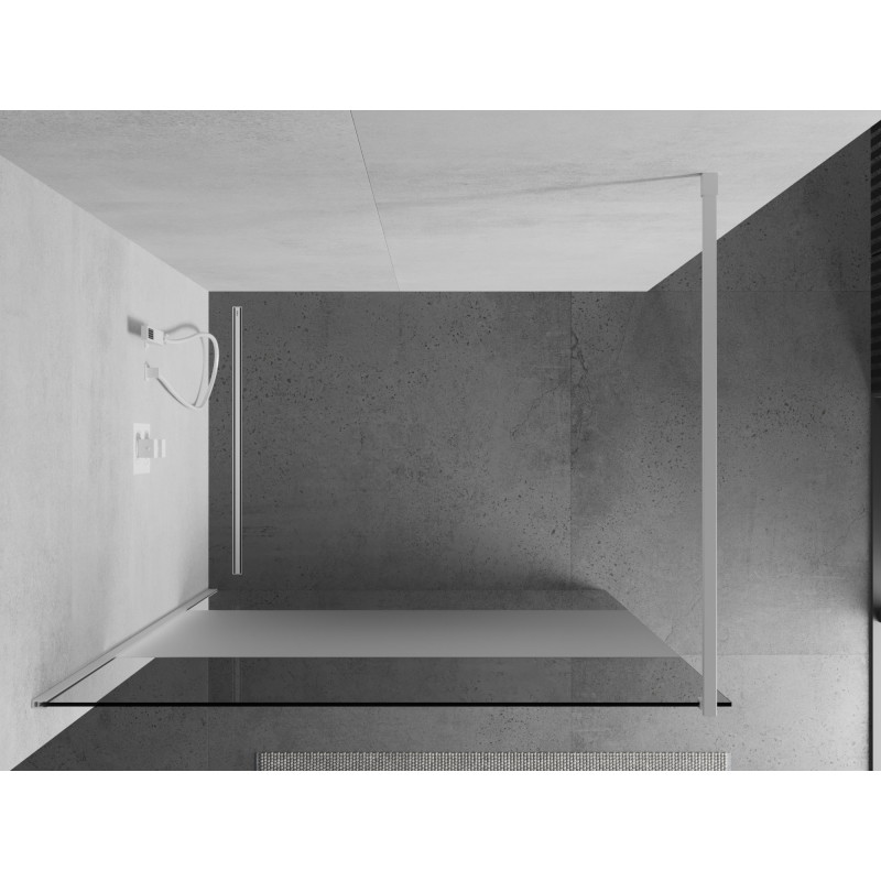 Mexen Kioto Walk-in dušisein 80 x 200 cm, läbipaistev/matt 8 mm, valge - 800-080-101-20-35