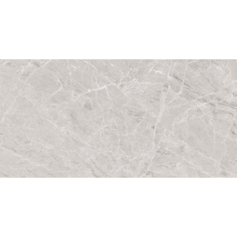 Mexen Versace Grey glazed rectified porcelain tile, floor-wall 120 x 60 cm, gloss - TL168-120-060-02