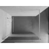 Mexen Kioto ścianka prysznicowa Walk-in 100 x 200 cm, transparent/szron 8 mm, biała - 800-100-101-20-35
