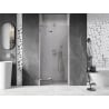 Mexen Lunar L porte de douche pivotante gauche 125 cm, transparent, chrome - 834L-125-000-01-00-L