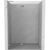 Mexen Lunar L puerta de ducha abatible izquierda 130 cm, transparente, cromo - 834L-130-000-01-00-L