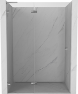 Mexen Lunar L lijeva staklena vrata za tuširanje 135 cm, prozirna, krom - 834L-135-000-01-00-L