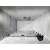 Mexen Lunar L dušisein vasakule avanev 135 cm, läbipaistev, kroom - 834L-135-000-01-00-L
