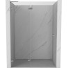 Mexen Lunar L drzwi prysznicowe uchylne lewe 140 cm, transparent, chrom - 834L-140-000-01-00-L
