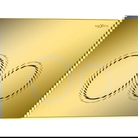 Mexen Tex 01 botón de descarga, dorado champán brillante - 6101-08
