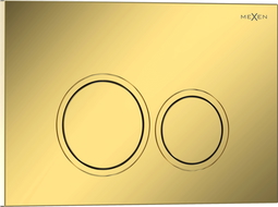 Mexen Tex 01 botón de descarga, dorado champán brillante - 6101-08