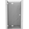 Mexen Lunar L drzwi prysznicowe uchylne lewe 90 cm, transparent, białe - 834L-090-000-20-00-L