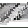Mexen Lunar L Duschdrehtür links 130 cm transparent, weiß - 834L-130-000-20-00-L