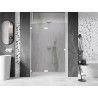 Mexen Lunar L dušiuks tempel vasak 135 cm, läbipaistev, valge - 834L-135-000-20-00-L
