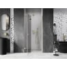 Mexen Lunar L drzwi prysznicowe uchylne lewe 80 cm, transparent, złote - 834L-080-000-50-00-L