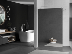 Mexen Kioto paroi de douche Walk-in 70 x 200 cm, miroir 8 mm, blanc - 800-070-101-20-50