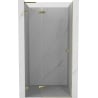 Mexen Lunar L drzwi prysznicowe uchylne lewe 125 cm, transparent, złote - 834L-125-000-50-00-L