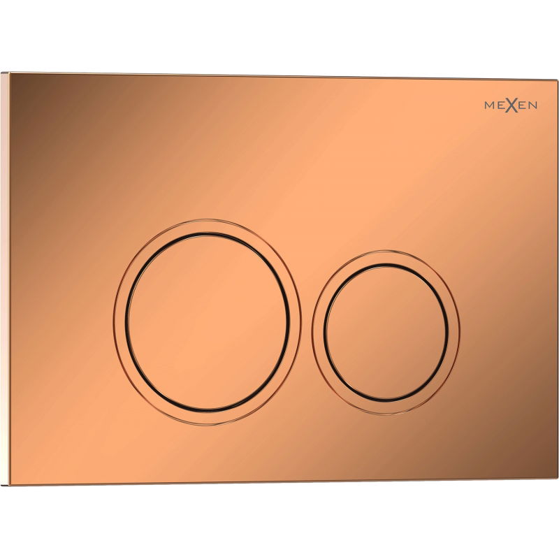Mexen Tex 01 botón de descarga, oro rosa brillante - 6101-09