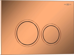 Mexen Tex 01 botão de descarga, ouro rosa brilhante - 6101-09