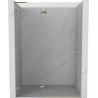 Mexen Lunar L puertas de ducha abatibles izquierda 135 cm, transparente, dorado - 834L-135-000-50-00-L