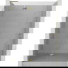 Mexen Lunar L αριστερή ανοιγόμενη πόρτα ντουζιέρας 140 cm, διάφανη, χρυσή
