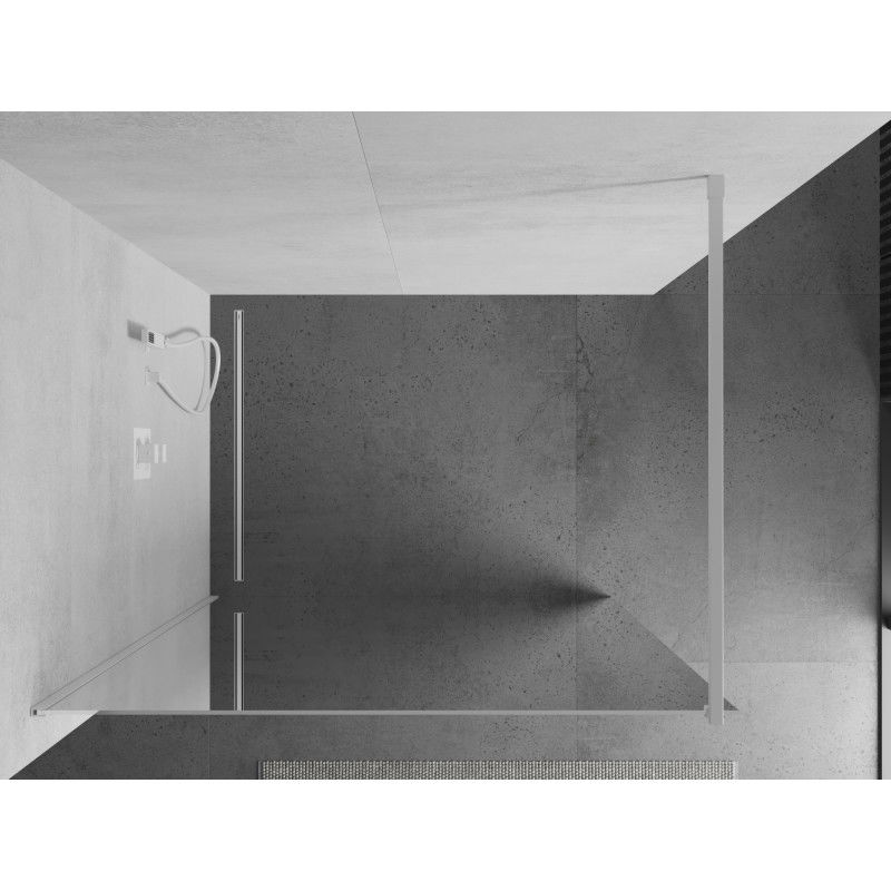 Mexen Kioto douchewand Walk-in 110 x 200 cm, spiegel 8 mm, wit - 800-110-101-20-50