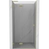 Mexen Lunar L Duschdrehtür links 100 cm, transparent, gebürstetes Gold - 834L-100-000-55-00-L