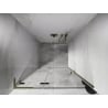 Mexen Lunar L porte de douche pivotante gauche 100 cm, transparent, or brossé - 834L-100-000-55-00-L