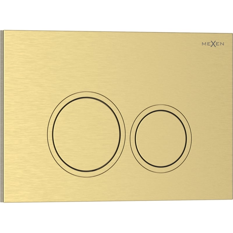 Mexen Tex 01 botón de descarga, oro cepillado - 6101-11
