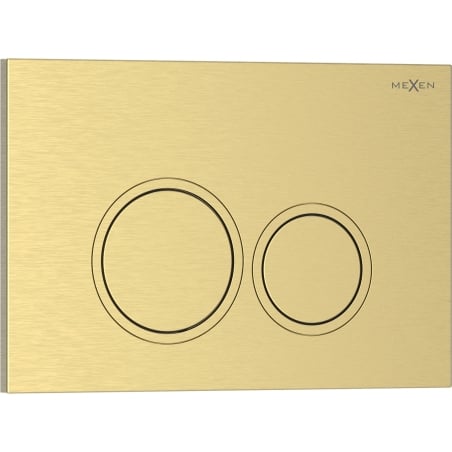 Mexen Tex 01 botón de descarga, oro cepillado - 6101-11