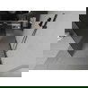 Mexen Kioto freistehende Duschwand 100 x 200 cm, Grafit 8 mm, schwarz - 800-100-002-70-40