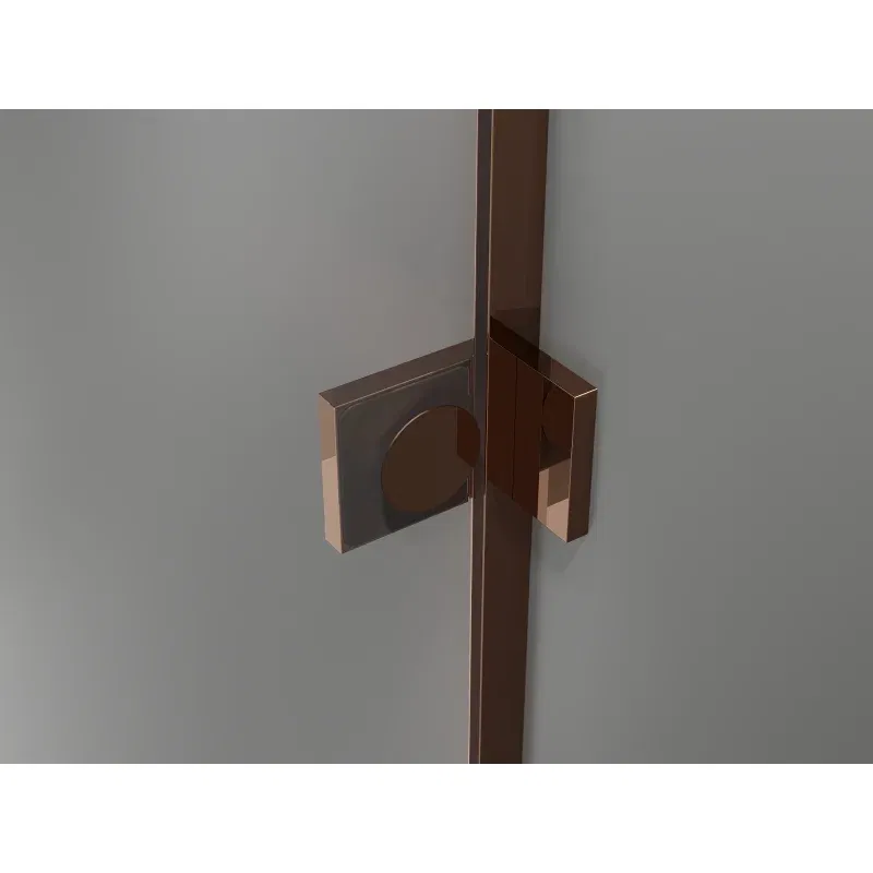 Mexen Lunar L Duschdrehtür links 80 cm, transparent, Roségold - 834L-080-000-60-00-L