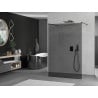 Mexen Kioto freestanding shower screen 100 x 200 cm, graphite 8 mm, black - 800-100-002-70-40