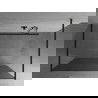 Mexen Kioto freistehende Duschwand 100 x 200 cm, Grafit 8 mm, schwarz - 800-100-002-70-40