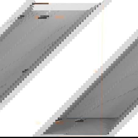 Mexen Lunar L lénks opgeklappt Duschdier 95 cm, transparent, rose Goud - 834L-095-000-60-00-L