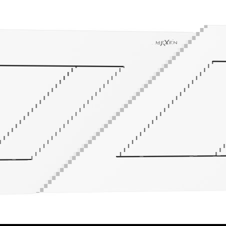 Mexen Tex 02 botón de descarga, blanco brillante - 6102-01