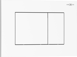 Mexen Tex 02 huuhtelupainike, valkoinen kiiltävä - 6102-01